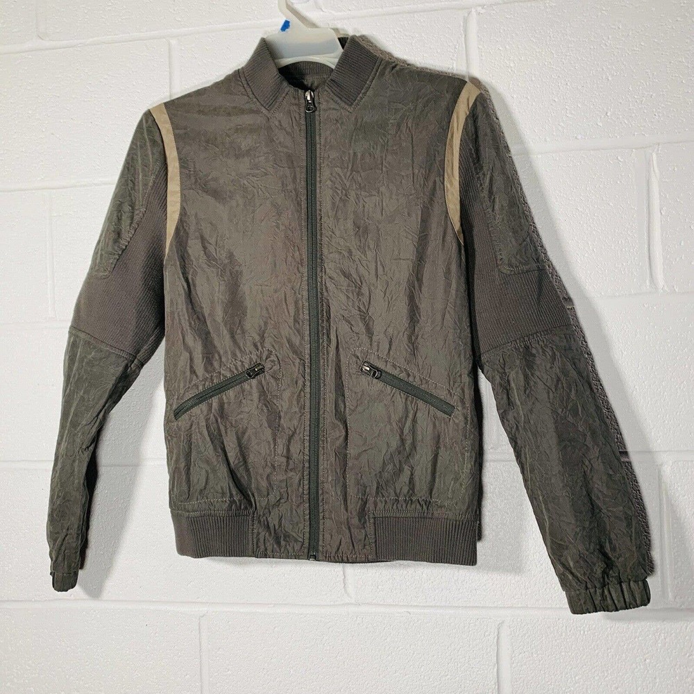 ASOS Bomber Jacket Men's Medium M in Gray zip up